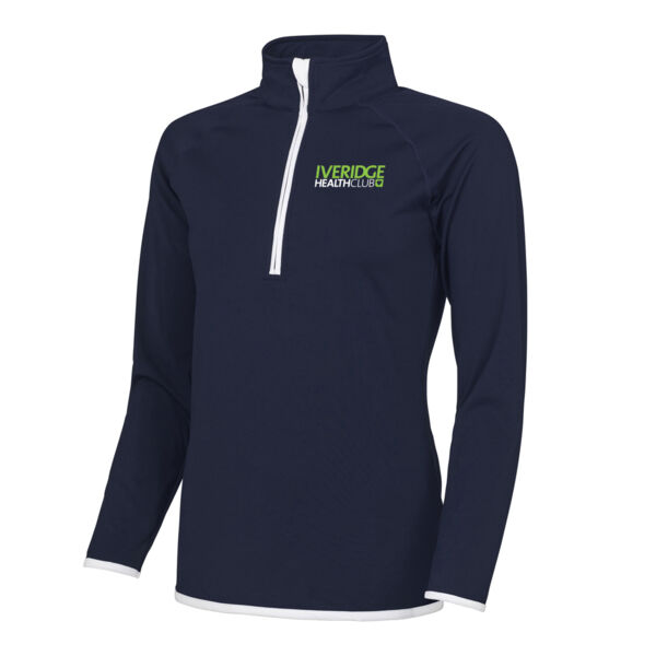 Iveridge  - Girlie Half Zip Sweat Top  Thumbnail