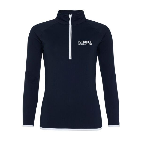 Iveridge - Girlie Half Zip Sweat Top Thumbnail