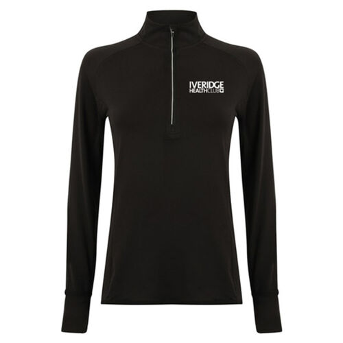 Iveridge - Ladies Long Sleeve Zip Neck Performance Top Thumbnail