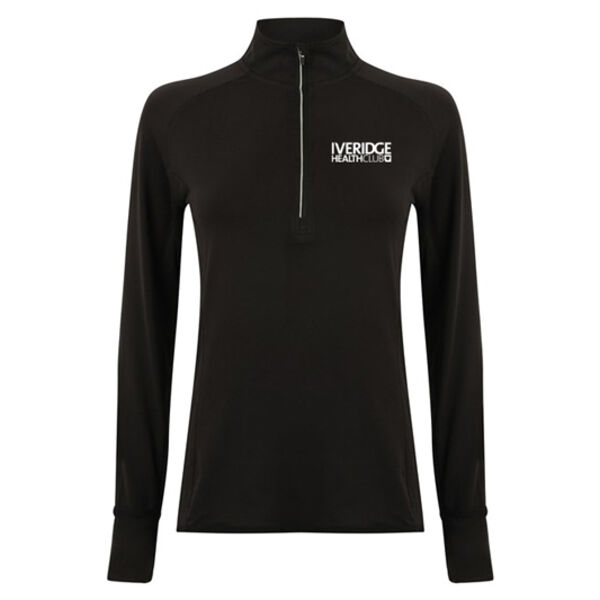 Iveridge - Ladies Long Sleeve Zip Neck Performance Top Thumbnail